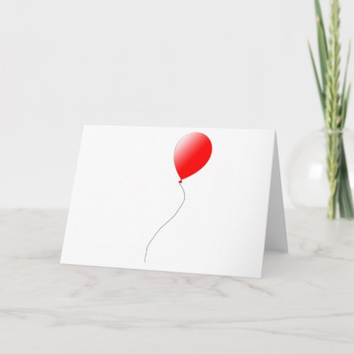 Red Balloon Card