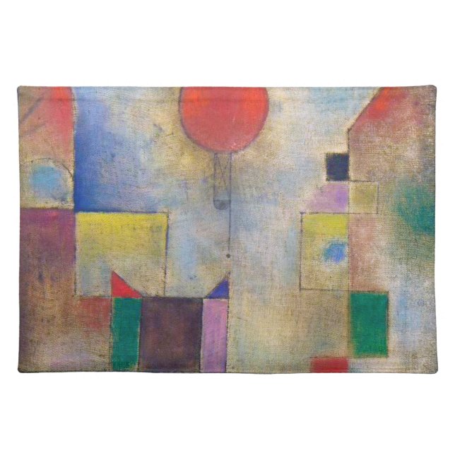 Red Balloon, Klee Cloth Placemat (Front)