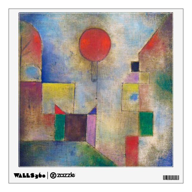 Red Balloon, Klee Wall Decal (Front)
