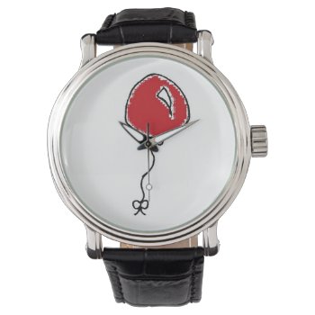 Red Balloon Party Decoration Cartoon Watch by CorgisandThings at Zazzle