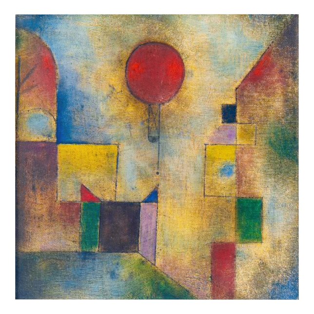 Red Balloon | Paul Klee | Acrylic Print (Front)