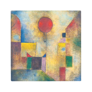 Red Balloon   Paul Klee   Metal Print