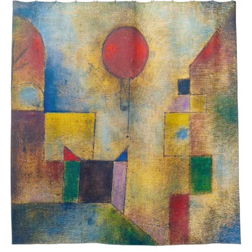 Red Balloon  Paul Klee  Shower Curtain