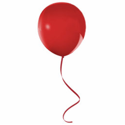 Red Balloon Pin Cutout