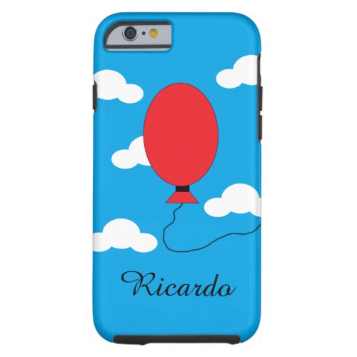 Red Balloon Rising Tough iPhone 6 Case