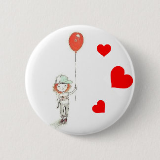 Red Balloons for Ryan Pinback Button