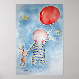 Red Baloon Poster