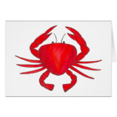 Red Baltimore Maryland Crab Beach Ocean Seafood (Front Horizontal)
