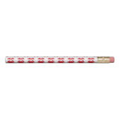 Red Baltimore Maryland Crab Beach Ocean Seafood Pencil (Back)