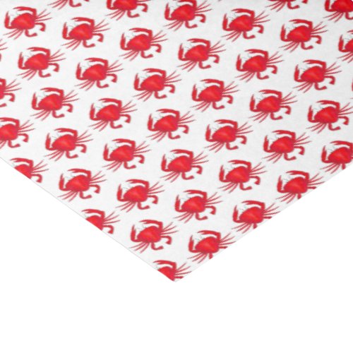 Red Baltimore Maryland MD Chesapeake Bay Crabs Tissue Paper