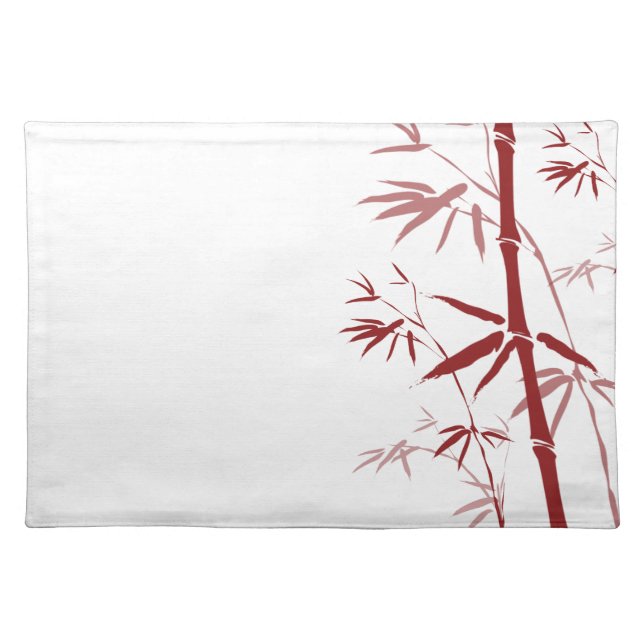 Red Bamboo Placemat (Front)