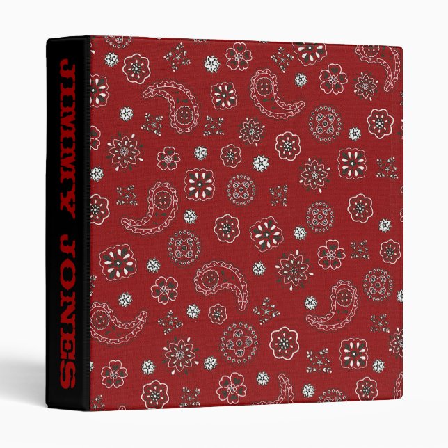 Red Bandana Binder (Front/Spine)