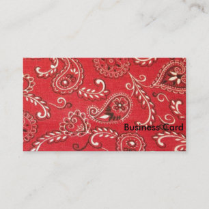 Red Bandana Business Card