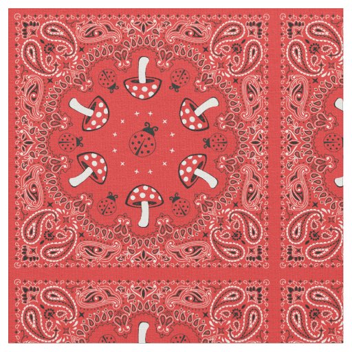 Red Bandana Fabric