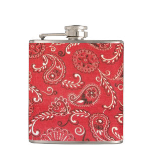 Red Bandana Flask
