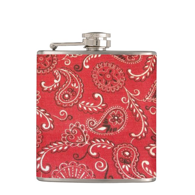 Red Bandana Flask (Front)