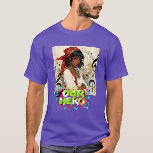 Red Bandana Girl Music Concert Our Hero T-Shirt