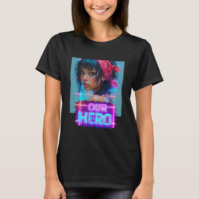 Red Bandana Girl Our Hero Music Concert T-Shirt (Front)