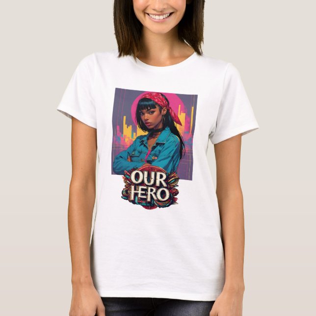 Red Bandana Girl Our Hero Music Concert T-Shirt (Front)