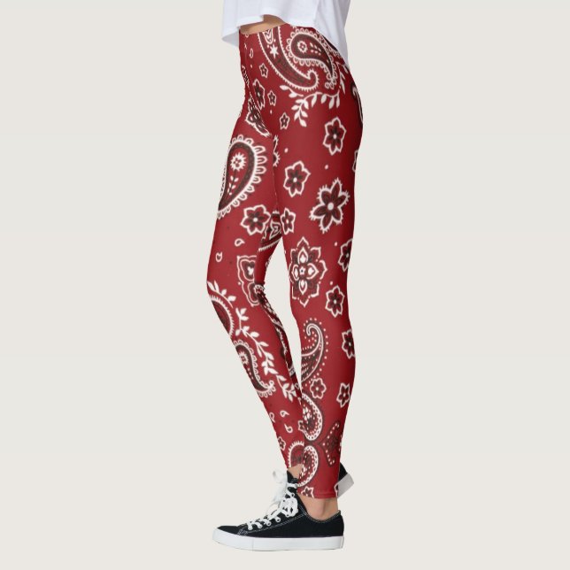 red bandana leggings (Left)
