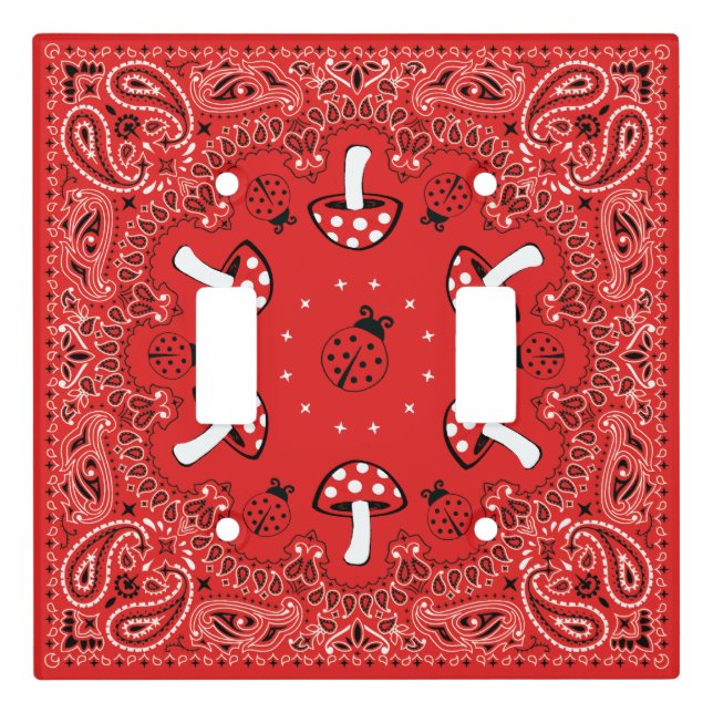 Red Bandana Light Switch Cover (Front)