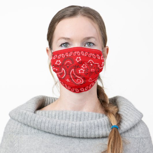 Red bandana mask (Worn)
