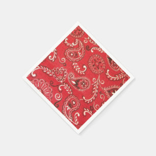 Red Bandana Napkins