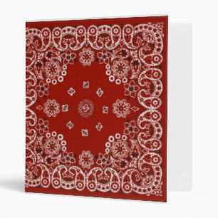 Red Bandana notebook Binder