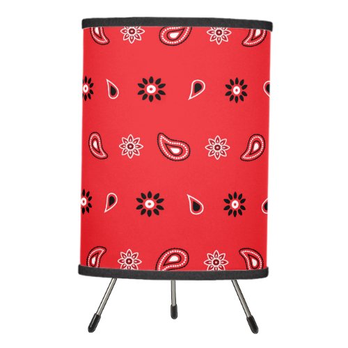 Red bandana paisley bandanas country rap hip hop f tripod lamp