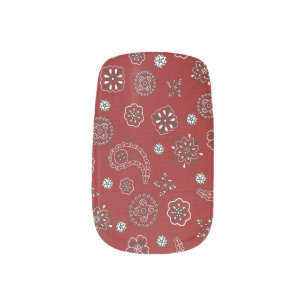 Red Bandana Pattern Minx Nails Minx Nail Wraps