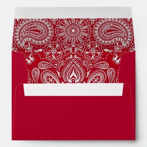 Red Bandana Personalize Envelope