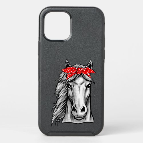 Red Bandana Polka Dot Horse _ Let Them Know You Lo OtterBox Symmetry iPhone 12 Pro Case