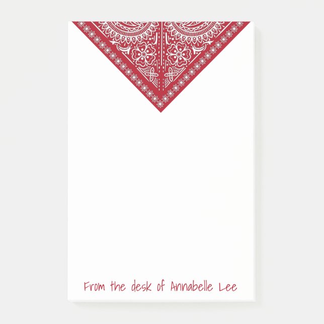 Red Bandana Post-it Notes (Front)
