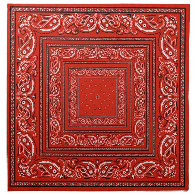 Red Bandanarama Cloth Napkin (Front)