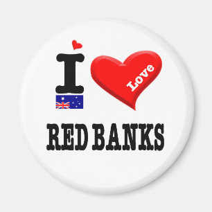 RED BANKS - I Love Magnet