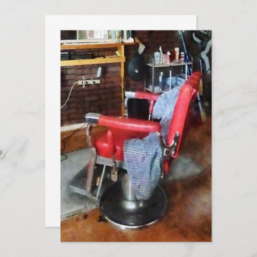 Red Barber Chair (Front/Back)