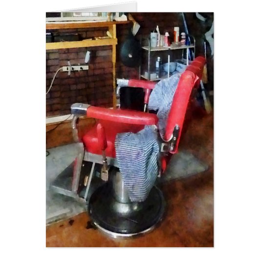 Red Barber Chair Cards (Front)