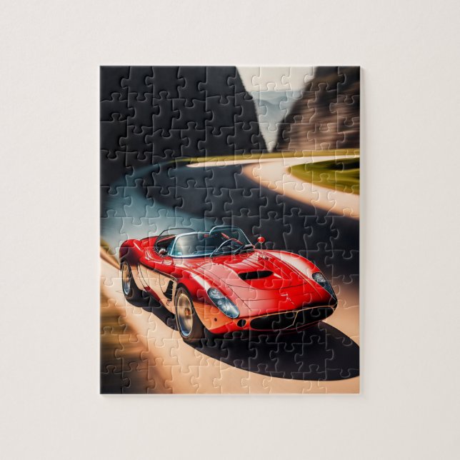 Red Barchetta Jigsaw Puzzle (Vertical)