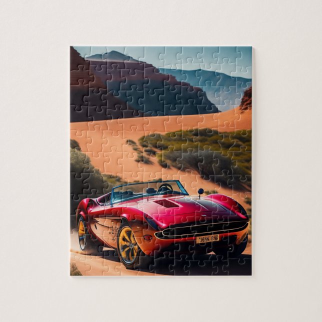 Red Barchetta Jigsaw Puzzle (Vertical)