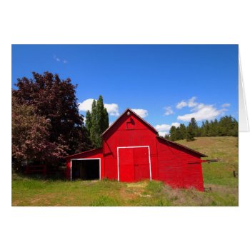 Red Barn by Artnmore at Zazzle