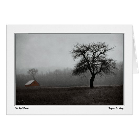 Red Barn & Apple Tree Cards (Front Horizontal)