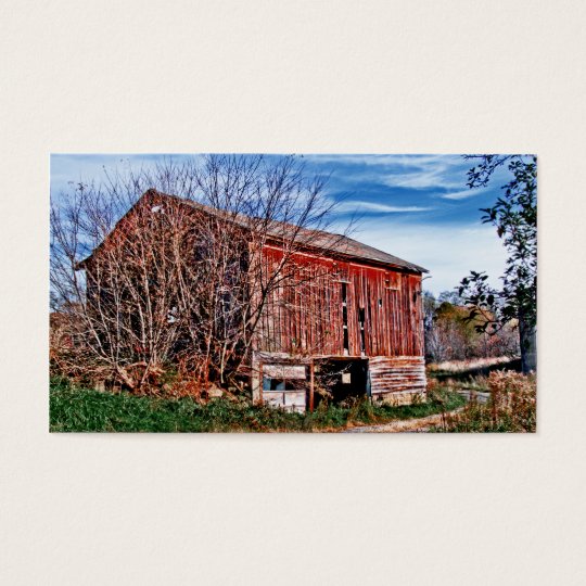 Red Barn. Blue Sky. Business Card