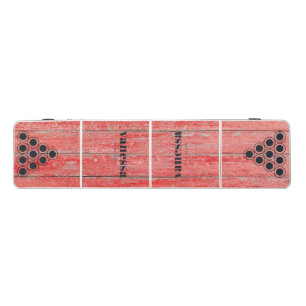 Red Barn Boards Minimal Modern Classic Name Beer Pong Table