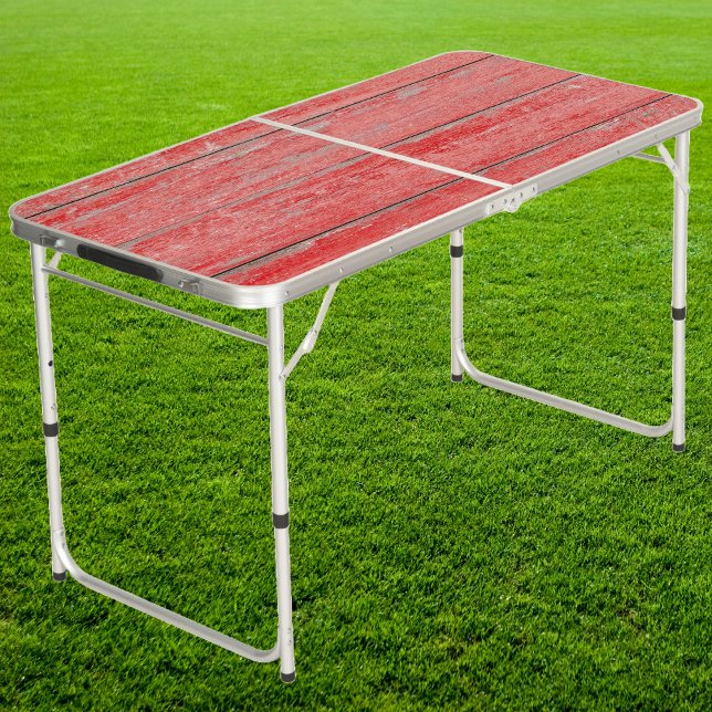 Red Barn Boards Tailgate Beer Pong Table (Creator Uploaded)