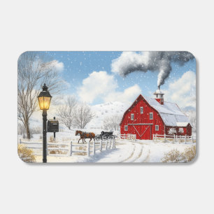 Red Barn Christmas Matchboxes