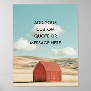 Red Barn - Create Your Own Quate Poster