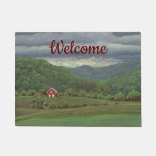 Red Barn Doormat