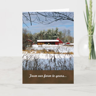 Red Barn Farm Christmas Greeting Cards