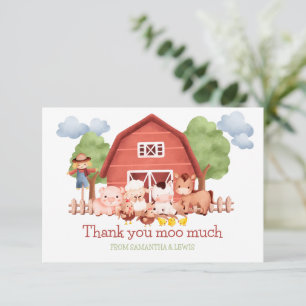 Red Barn Farm Thank You Card