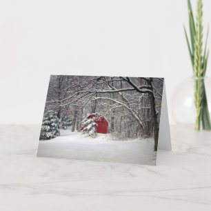 Red Barn in the Snow 2011 Holiday Card